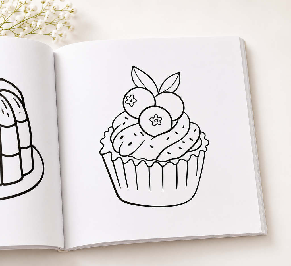 Sweet Treats colouring book