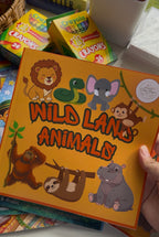 Wild Land Animals Colouring Book