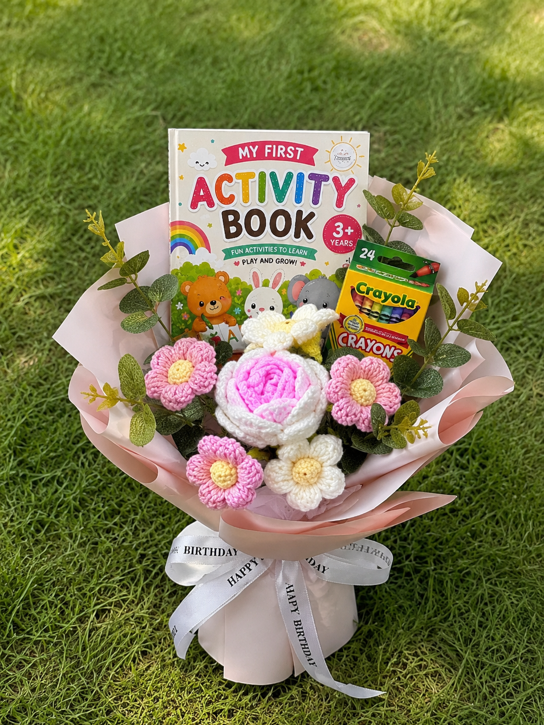Crochet Book Bouquet Set