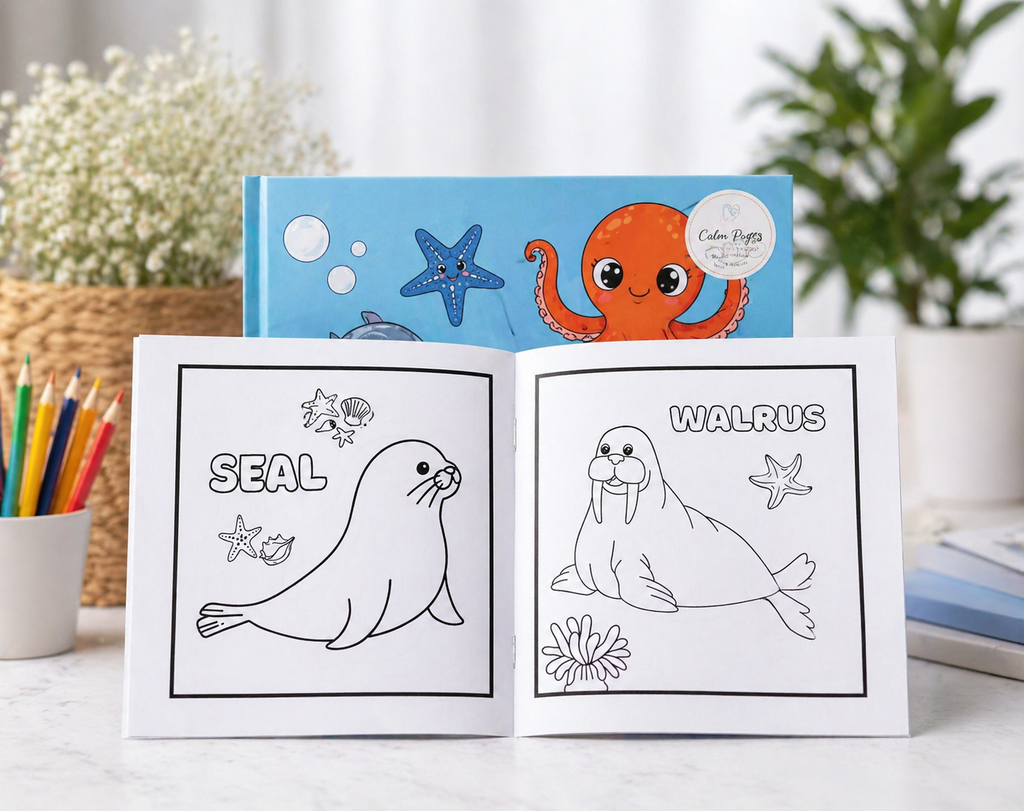 Sea Animals Colouring Book