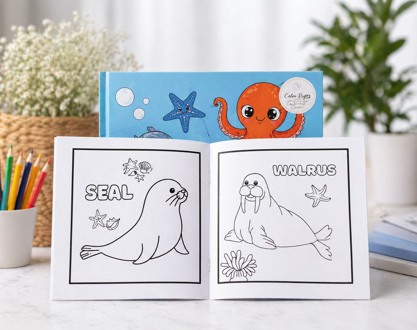 Sea Animals Colouring Book