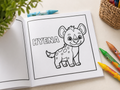 Wild Land Animals Colouring Book