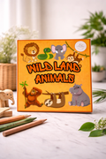 Wild Land Animals Colouring Book